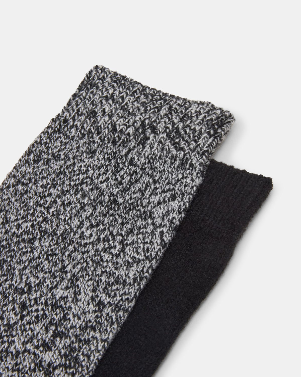 FALL 2 PACK MARLED KNEE HIGH SOCKS Black Women's Marled Knee-High Socks - Steve Madden