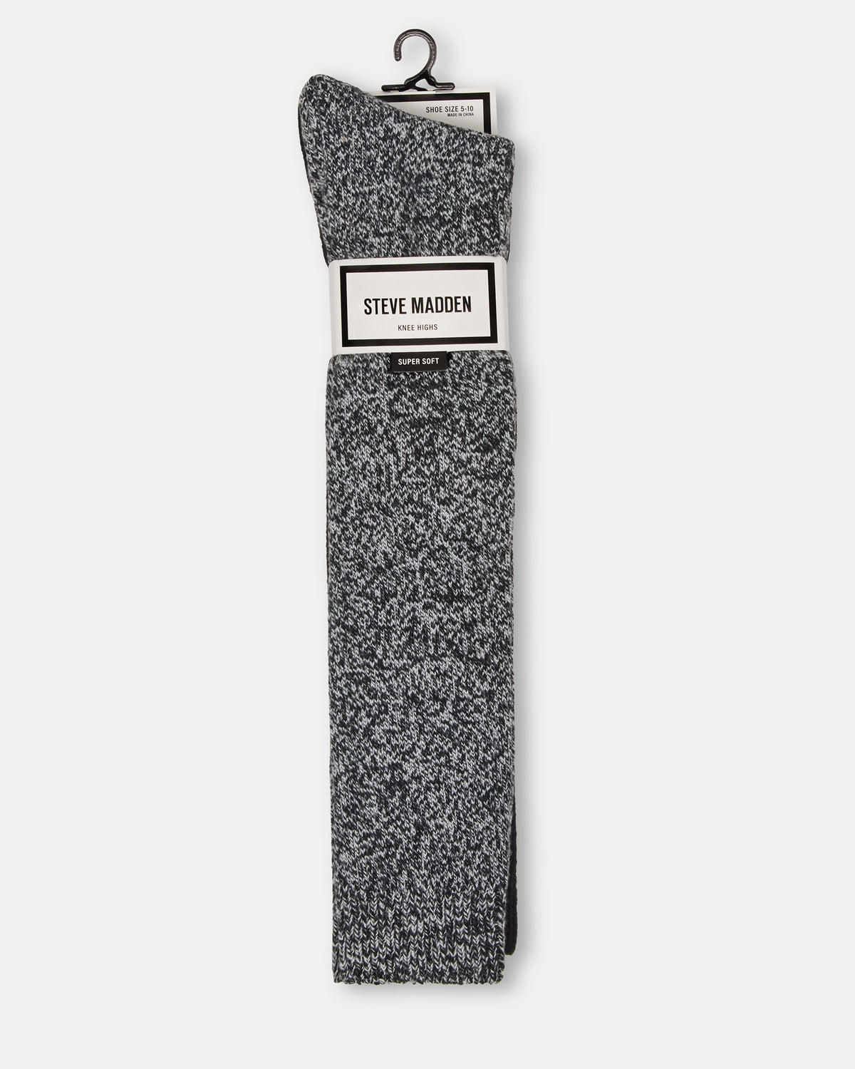 FALL 2 PACK MARLED KNEE HIGH SOCKS Black Women's Marled Knee-High Socks - Steve Madden