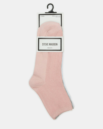 3 Pack Women's Anklet Socks - Steve Madden