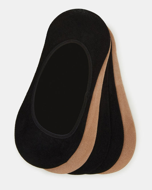 5PK SOLID MICROFIBER LINERS Women's Multi Pack Footie Socks - Steve Madden