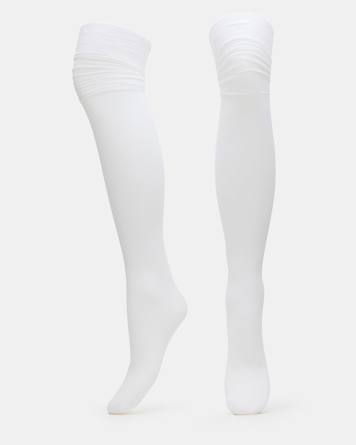 PREPPY White Over-The-Knee Footed Women's Tights - Steve Madden