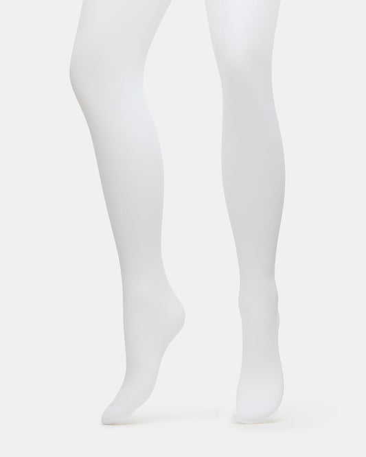 BLAIR SHEER TIGHTS White Women's Footed Sheer Mesh Tights - Steve Madden