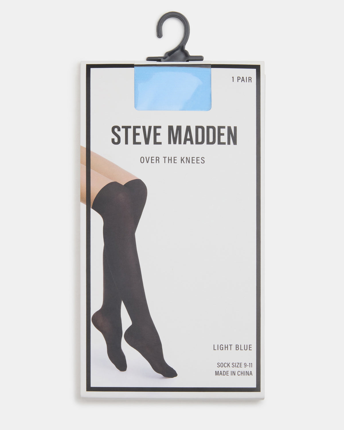PREPPY Light Blue Over-The-Knee Footed Women's Tights - Steve Madden