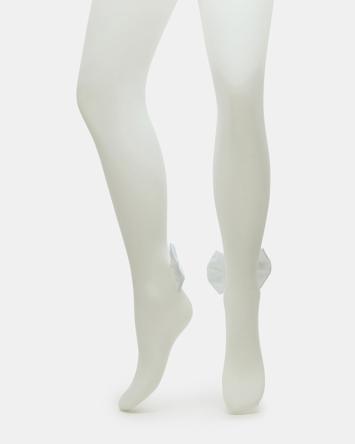 BRIDAL BOW TIGHTS Sheer White Women's Footed Tights - Steve Madden
