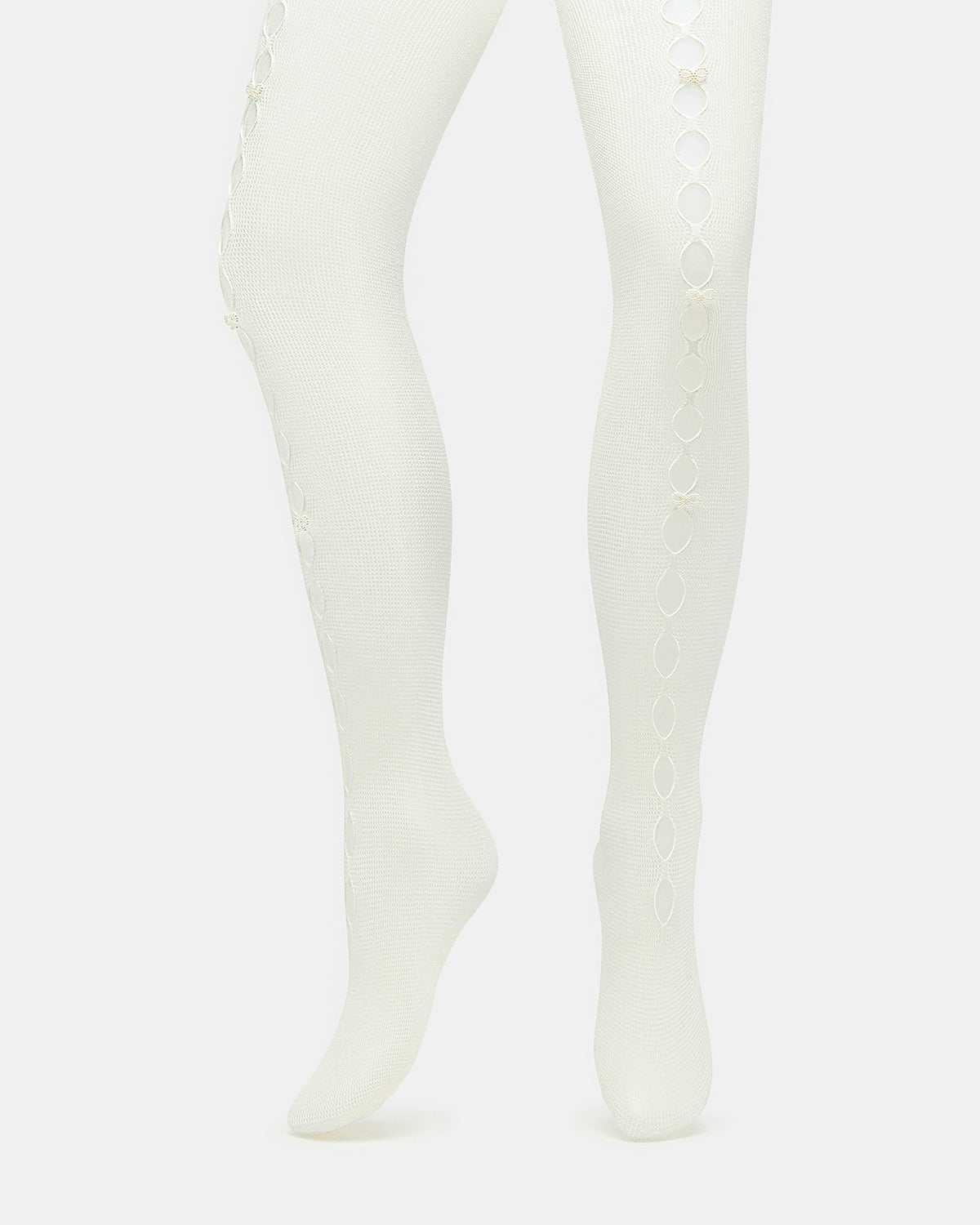 FISHNET Pearl Off-White Women's Footed Tights - Steve Madden
