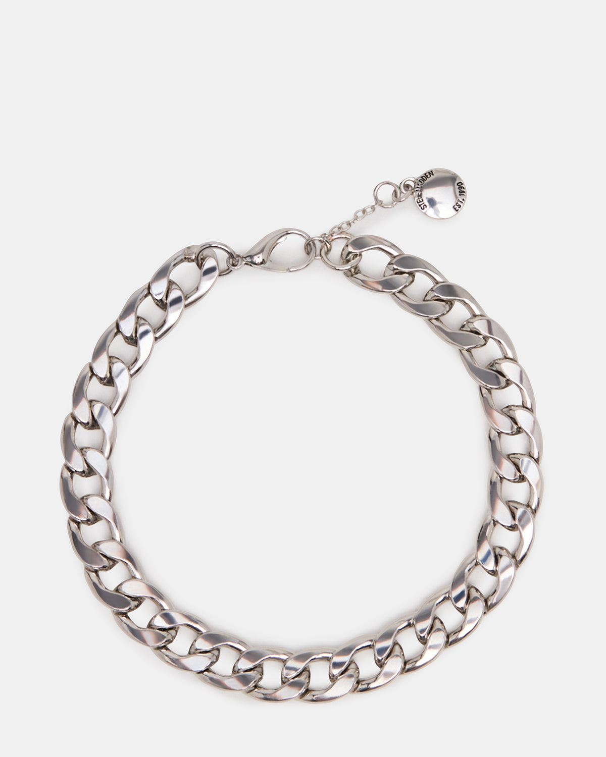 LINK CHAIN ANKLET Silver Women's - Steve Madden