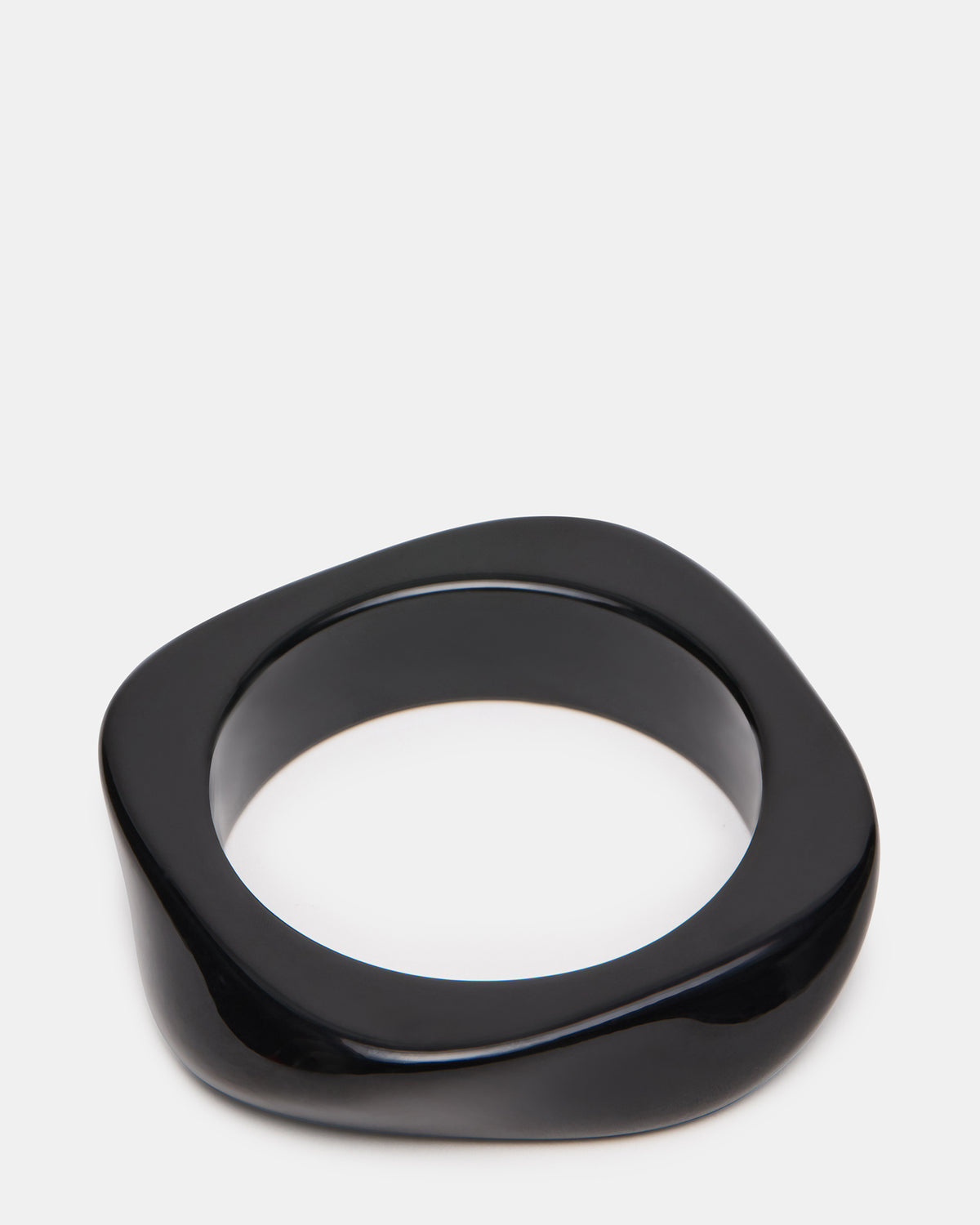CURVED RETRO BRACELET Black Women's Bangle Bracelet - Steve Madden
