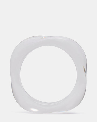 CURVED RETRO BRACELET Clear Women's Bangle Bracelet - Steve Madden