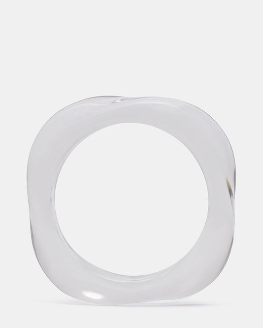 CURVED RETRO BRACELET Clear Women's Bangle Bracelet - Steve Madden