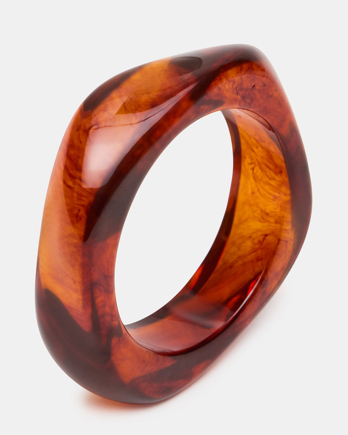 CURVED RETRO BRACELET Natural Women's Bangle Bracelet - Steve Madden