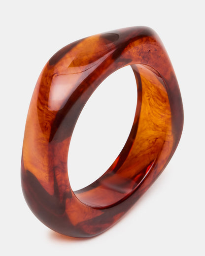 CURVED RETRO BRACELET Natural Women's Bangle Bracelet - Steve Madden