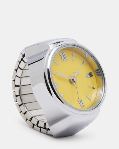 WATCH RING Yellow | Women's Accessories - Steve Madden