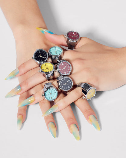 WATCH RING Yellow | Women's Accessories - Steve Madden