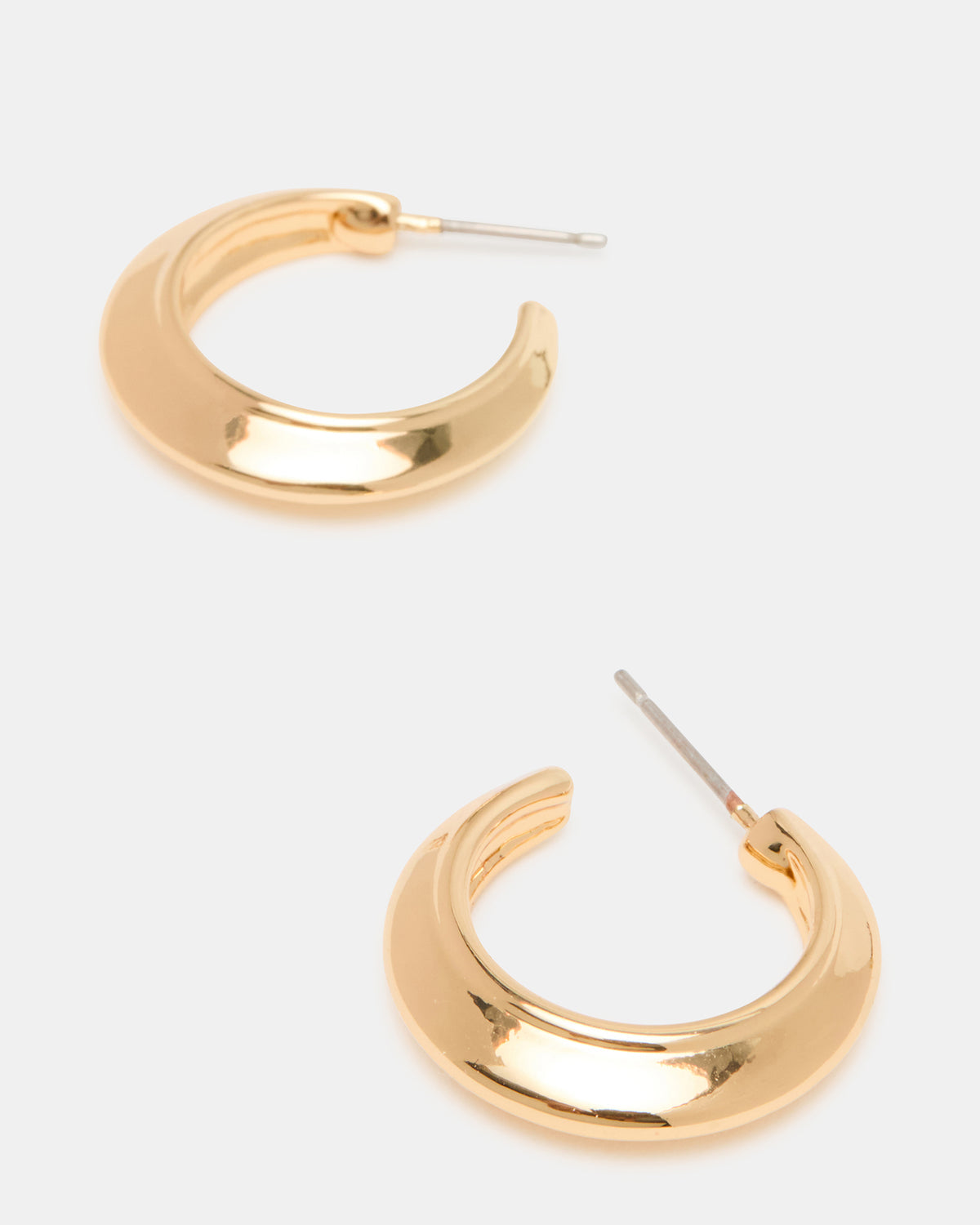 SMALL HOOP EARRINGS GOLD Women's Chubby Small Hoop Earrings - Steve Madden