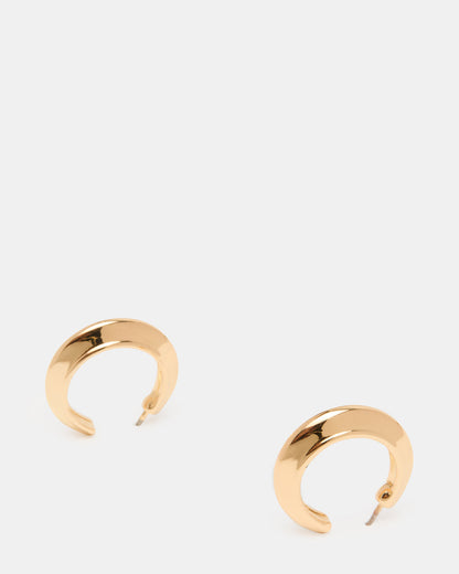 SMALL HOOP EARRINGS GOLD Women's Chubby Small Hoop Earrings - Steve Madden