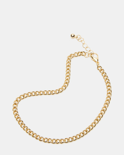 3-PIECE CHAIN ANKLET SET Women's Gold Chain Pearl Embellished Anklet Set - Steve Madden