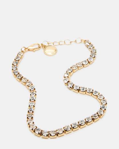 2-PIECE RHINESTONE CHAIN ANKLET SET Women's Pearl Embellished ChaiN Anklet Set - Steve Madden