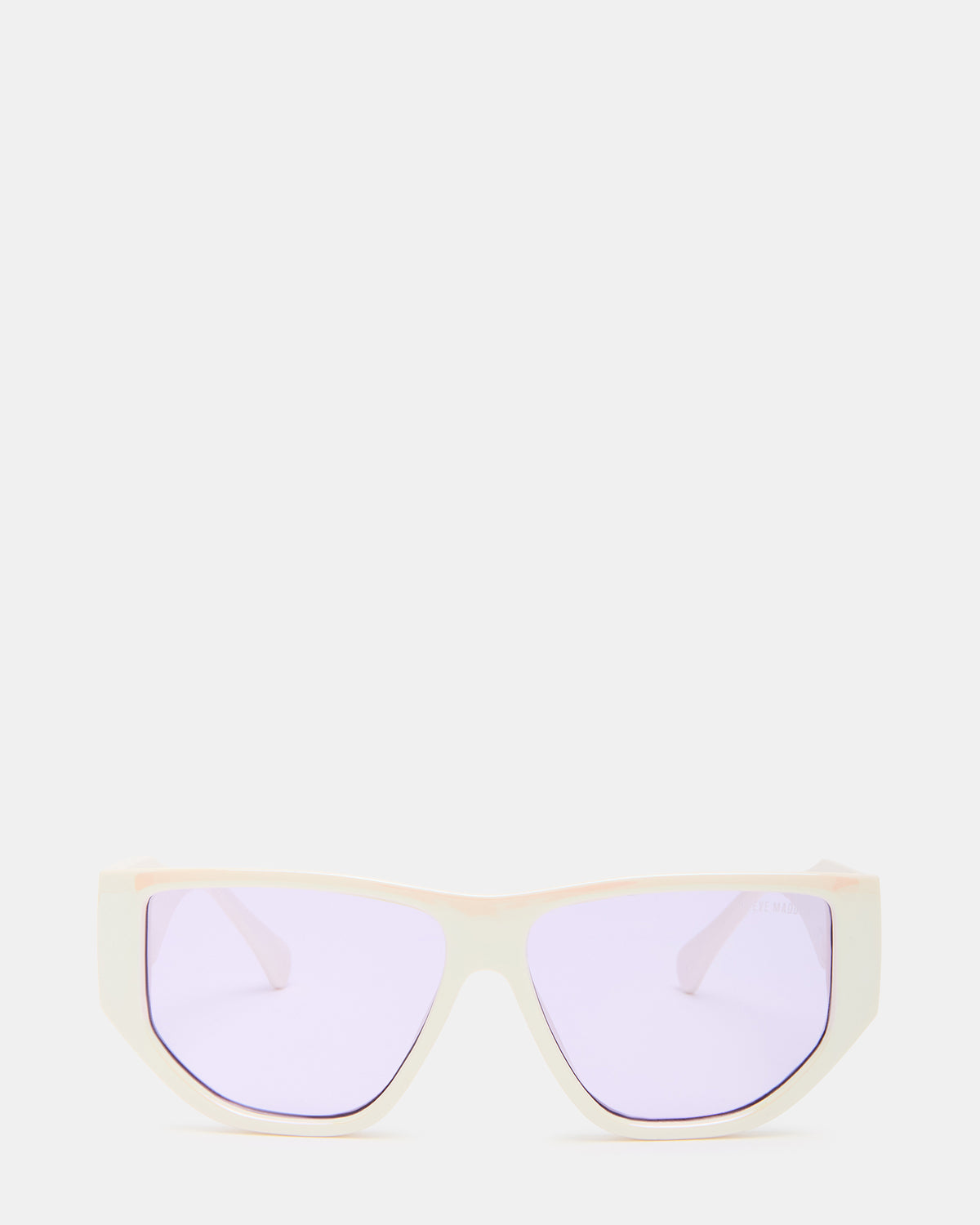 NICKO Off-White Iridescent Opaque Sunglasses - Steve Madden