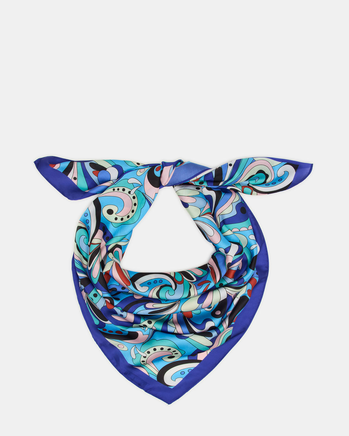 BLUE PRINTED SCARF Women's Resort Scarf - Steve Madden