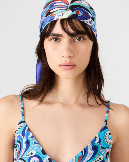 BLUE PRINTED SCARF Women's Resort Scarf - Steve Madden