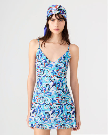 BLUE PRINTED SCARF Women's Resort Scarf - Steve Madden