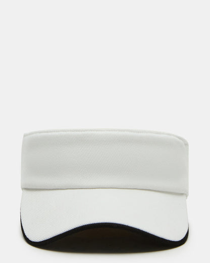 EMBROIDERED White Women's Visor Cap - Steve Madden