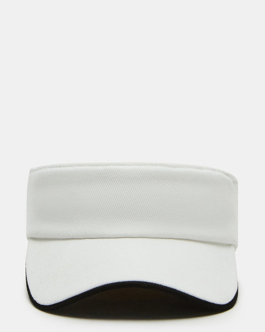 EMBROIDERED White Women's Visor Cap - Steve Madden