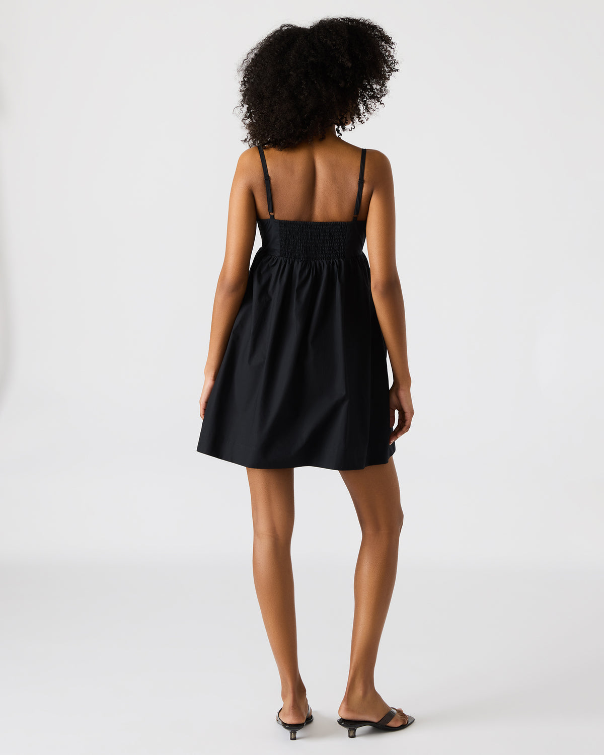 MEADOW Black Mini Cut-Out Flowy Dress - Steve Madden