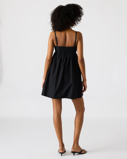 MEADOW Black Mini Cut-Out Flowy Dress - Steve Madden