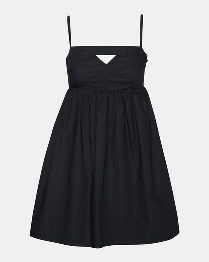 MEADOW Black Mini Cut-Out Flowy Dress - Steve Madden