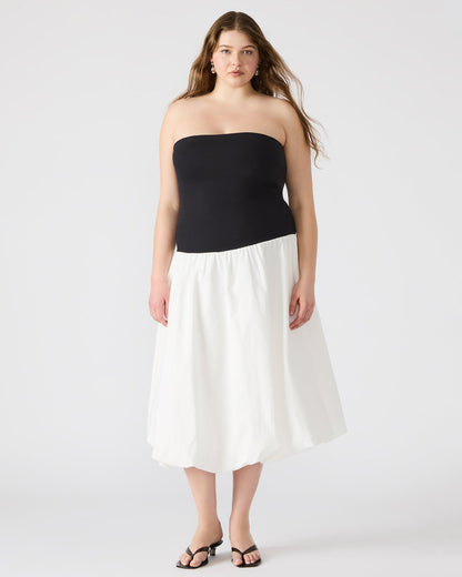 OLIVER Dress Smoke Strapless Midi Bubble Dress | Women's Dresses - Steve Madden