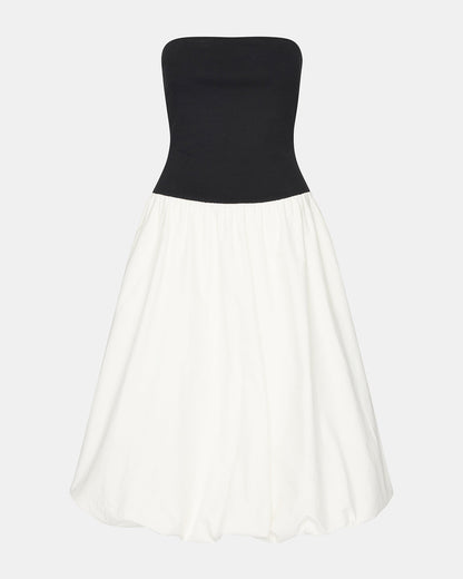 OLIVER Dress Smoke Strapless Midi Bubble Dress | Women's Dresses - Steve Madden