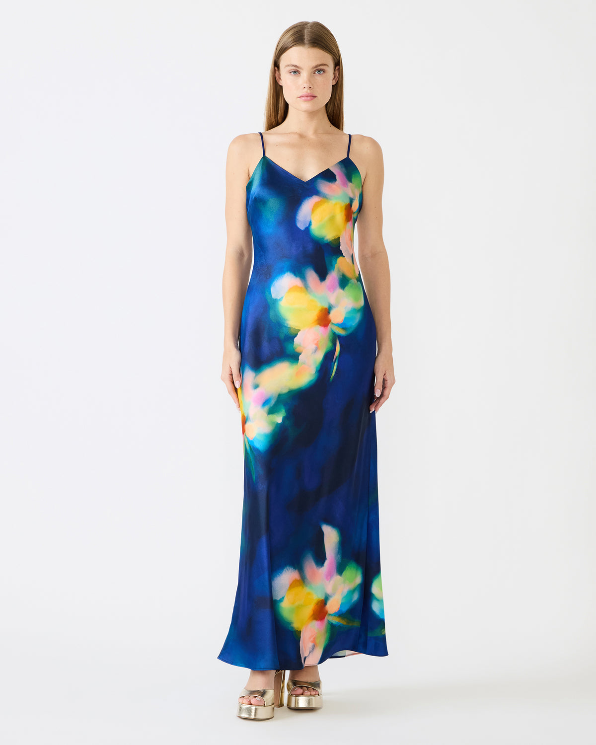 ATARA Rosewater Floral Print Maxi Women's Dress - Steve Madden