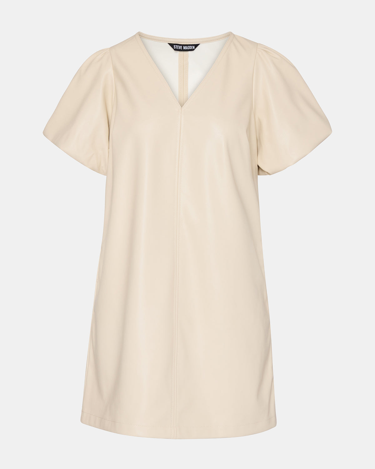 TILLY Bone Short-Sleeved Faux Leather Women's Dress - Steve Madden