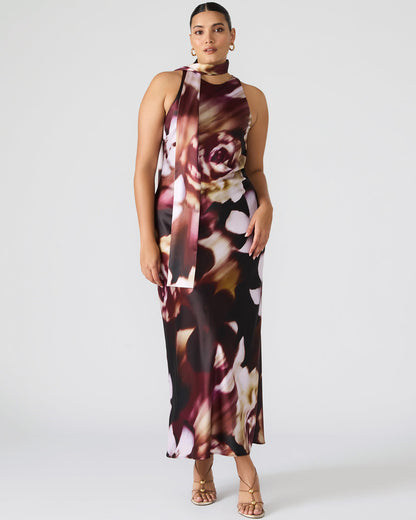 JAIDAN Mesa Rose Maxi Floral Print Flowy Women's Dress - Steve Madden