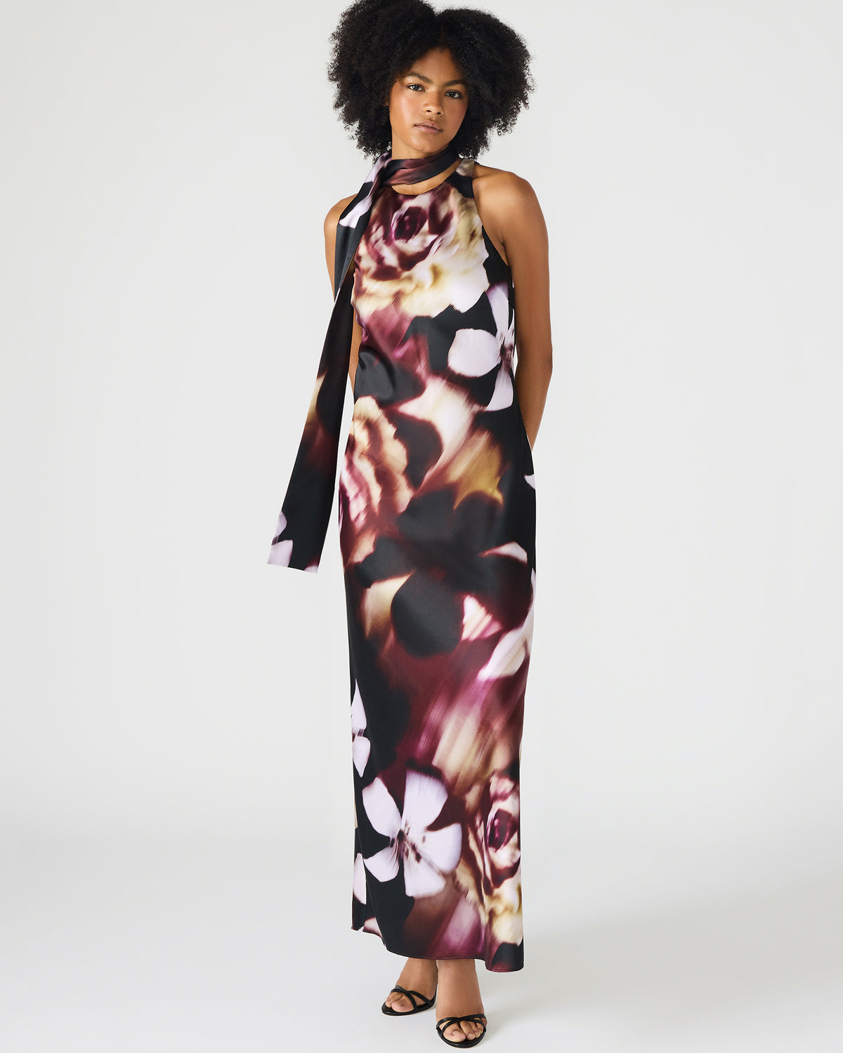 JAIDAN Mesa Rose Maxi Floral Print Flowy Women's Dress - Steve Madden