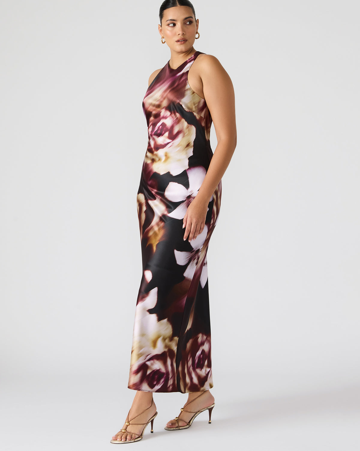 JAIDAN Mesa Rose Maxi Floral Print Flowy Women's Dress - Steve Madden