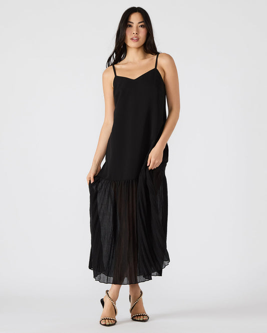 EMBER Black Flowy Sheer Maxi Women's Dress - Steve Madden