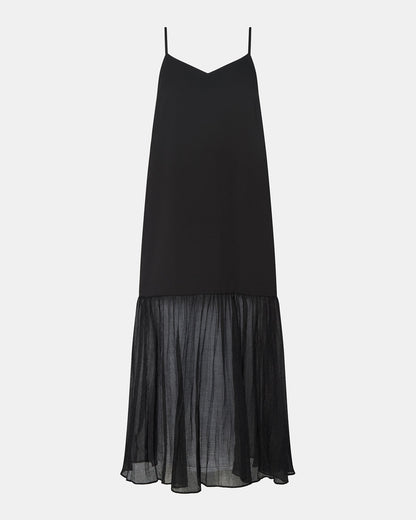 EMBER Black Flowy Sheer Maxi Women's Dress - Steve Madden