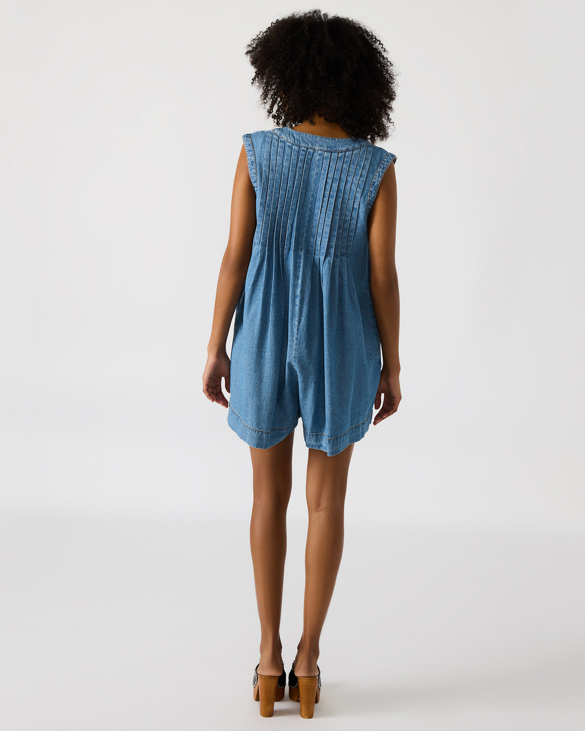 MICK Denim Pull-On Tie-Front Women's Romper - Steve Madden