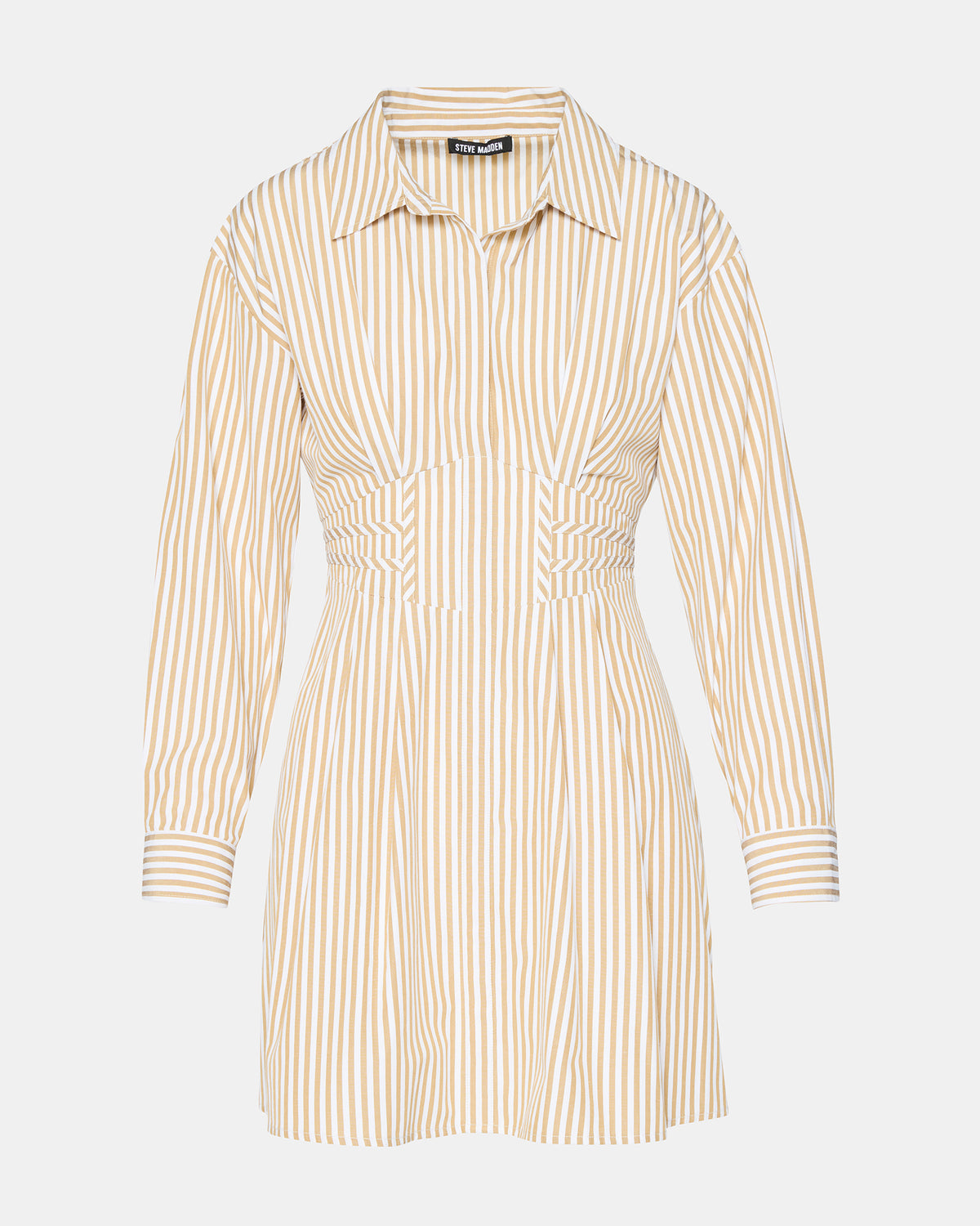 ARIA Taupe Women's Button-Up Mini Dress - Steve Madden