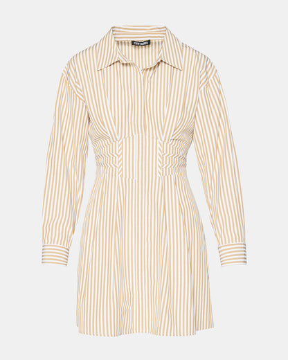 ARIA Taupe Women's Button-Up Mini Dress - Steve Madden