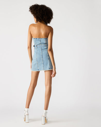 MATILDA Strapless Denim Mini Women's Dress - Steve Madden