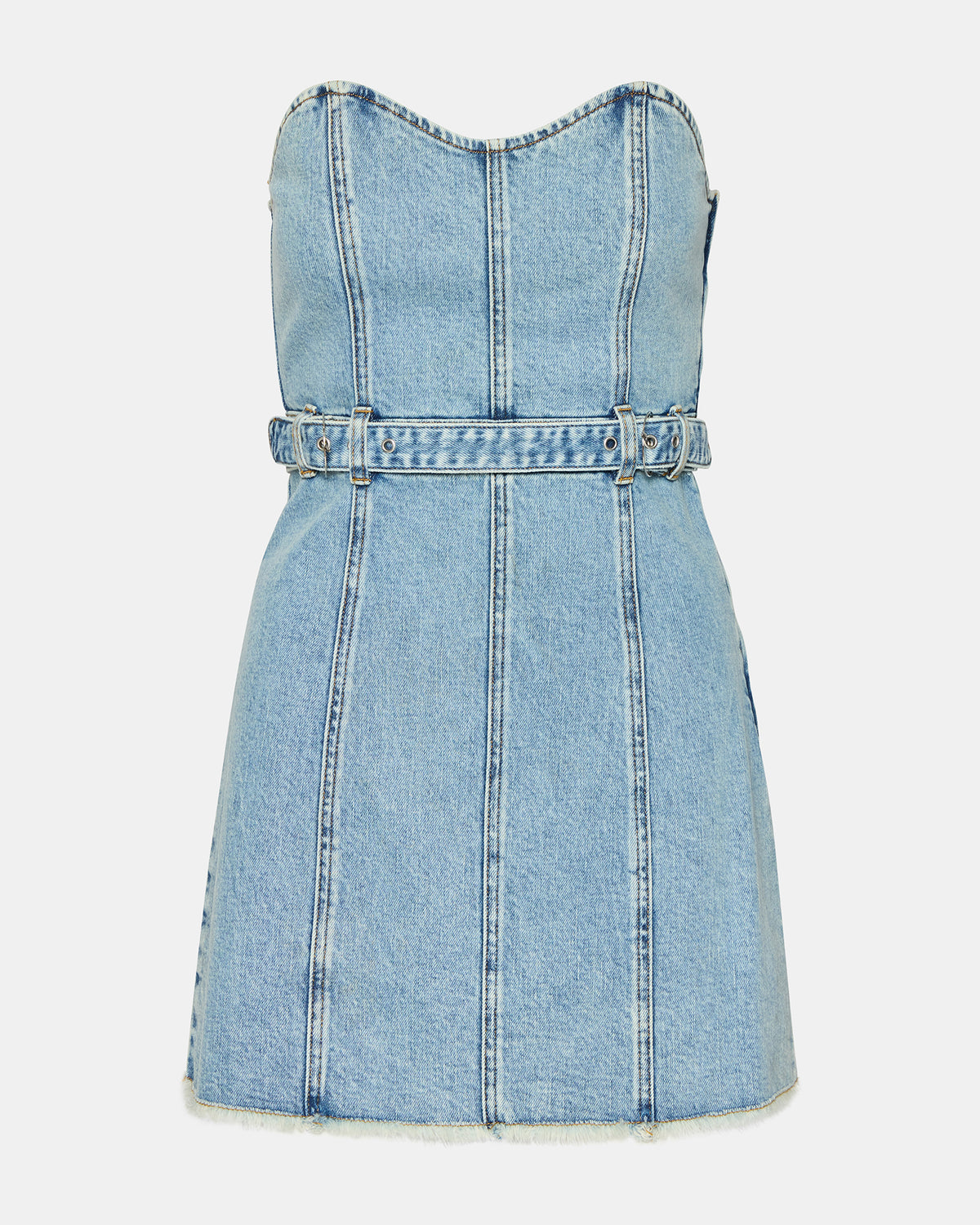 MATILDA Strapless Denim Mini Women's Dress - Steve Madden