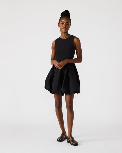 PALERMO Black Women's Mini Bubble-Hem Dress - Steve Madden