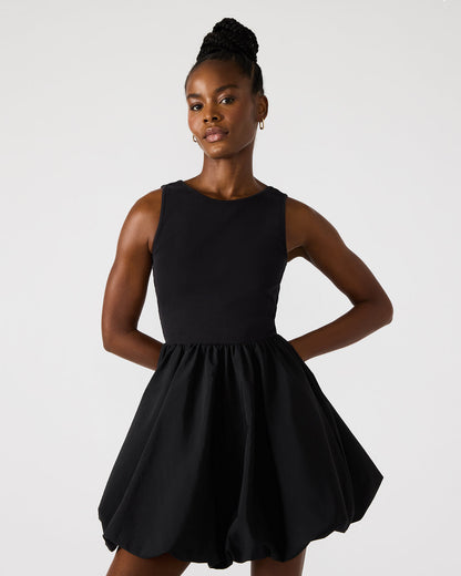 PALERMO Black Women's Mini Bubble-Hem Dress - Steve Madden