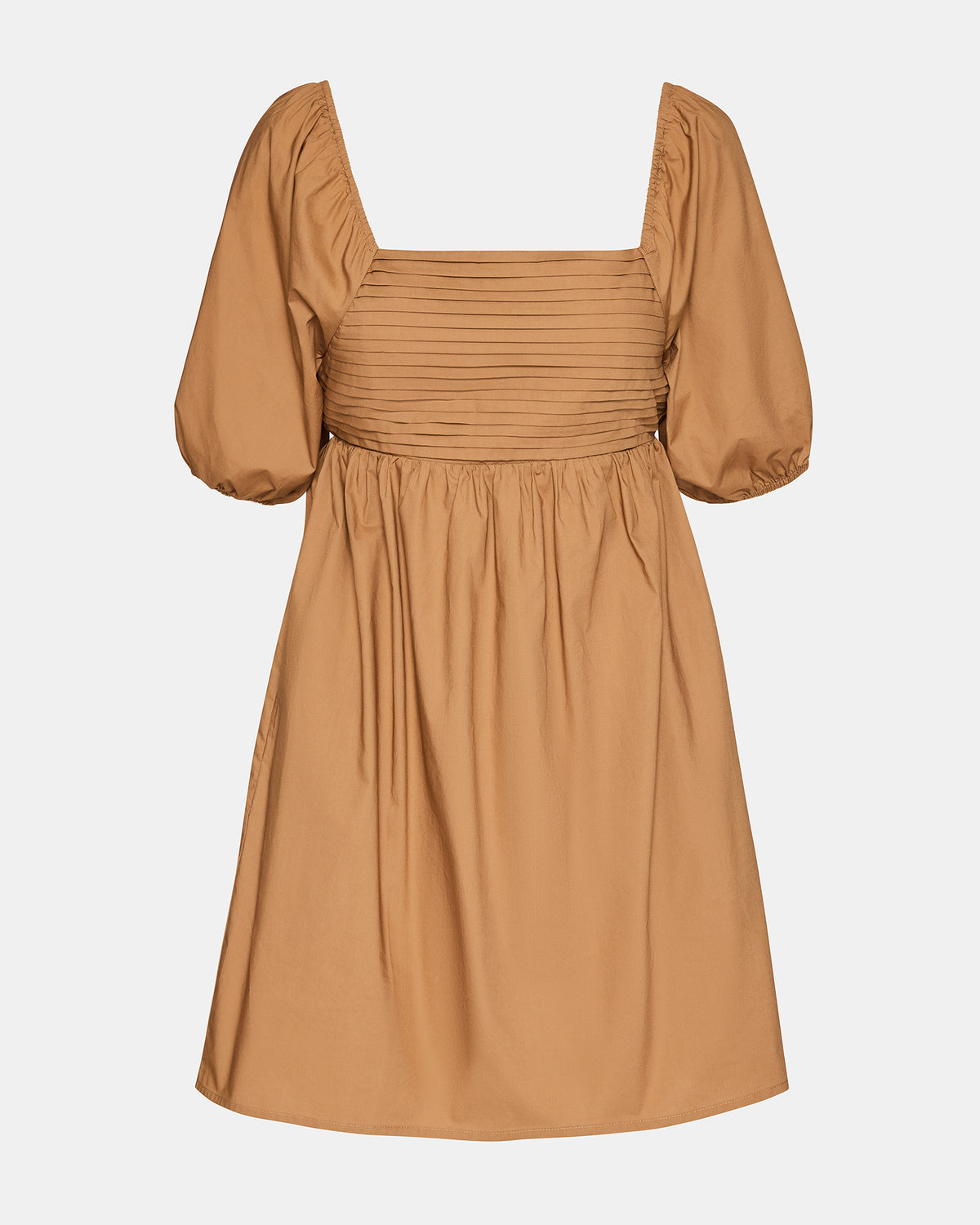 INARA Dress Beige | Women's Puff Sleeve Mini Dress - Steve Madden