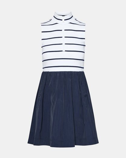 LYON Navy Women's Collared Sleeveless Flowy Dress - Steve Madden