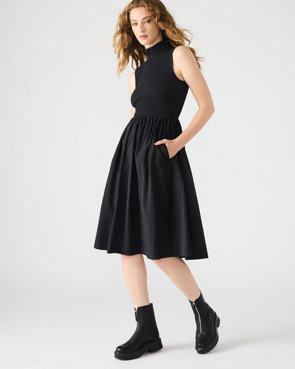 BERLIN White Women's Mock Neck Midi Dress - Steve Madden