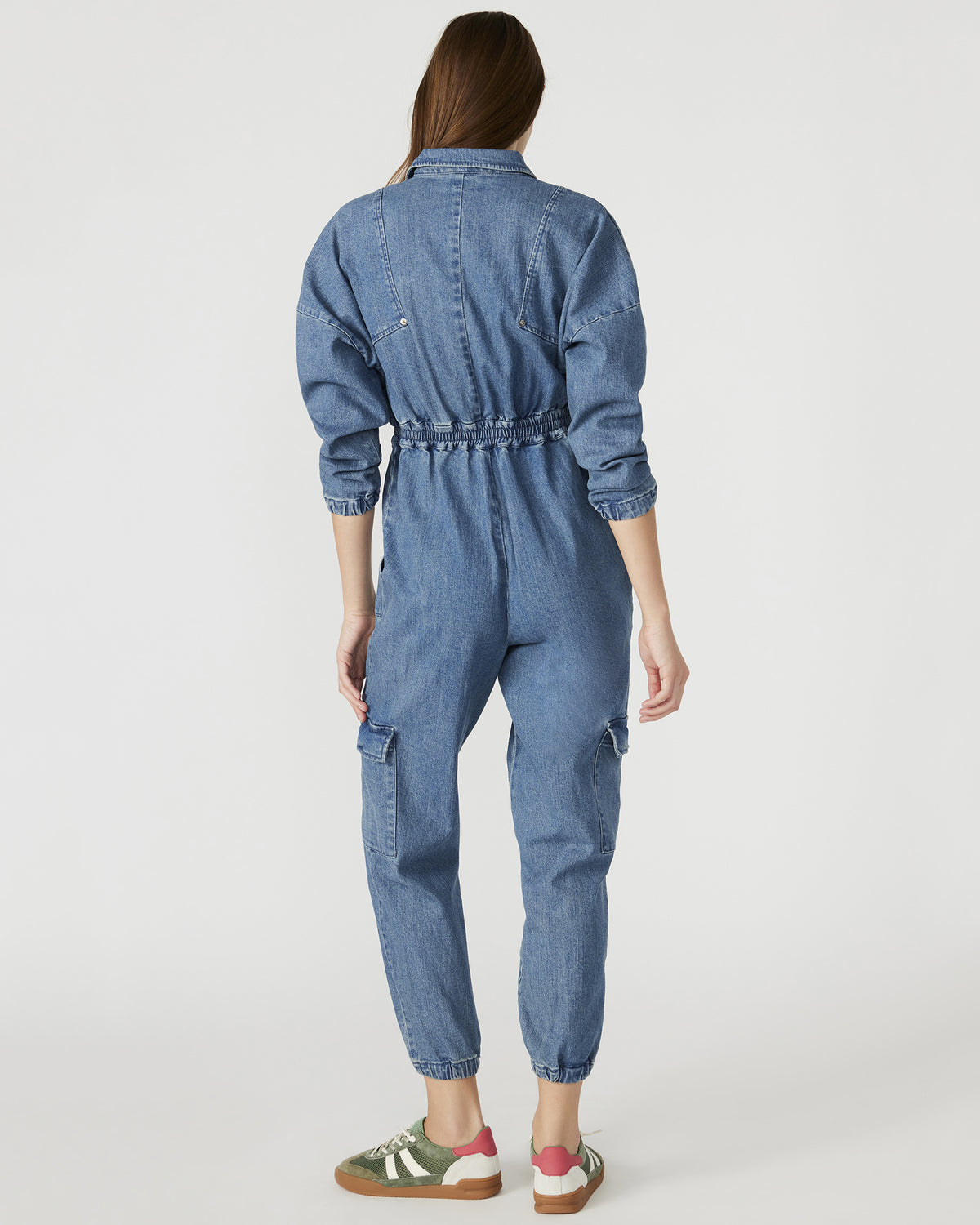 TRISTA Denim Women's Long-Sleeved Jumpsuit - Steve Madden